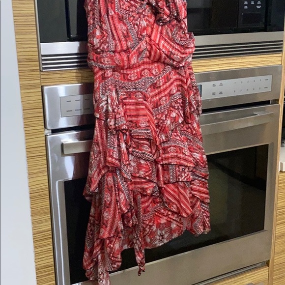 ISABEL MARANT Enta Dress in Red Paisley Bandana - Picture 7 of 11
